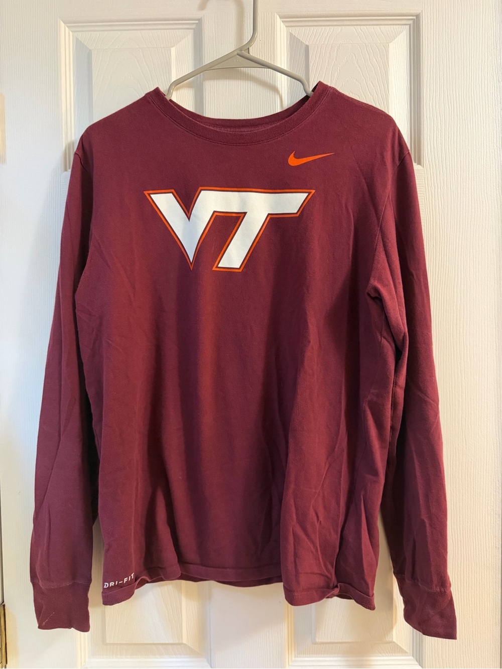 Nike Long-Sleeve Virginia Tech Logo Tee